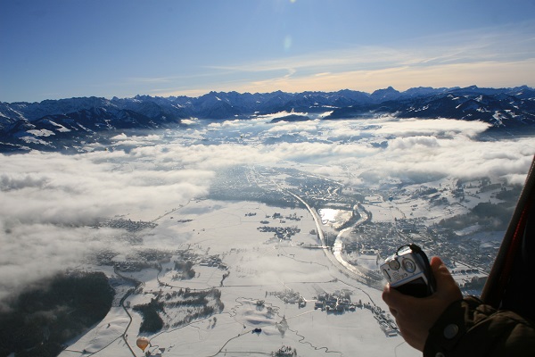 Alpenüberquerung Ballon